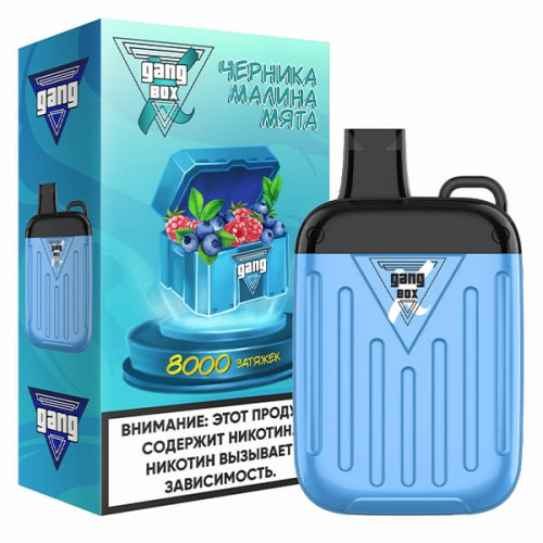 Электронная сигарета GANG X BOX 8000 Черника Малина Мята