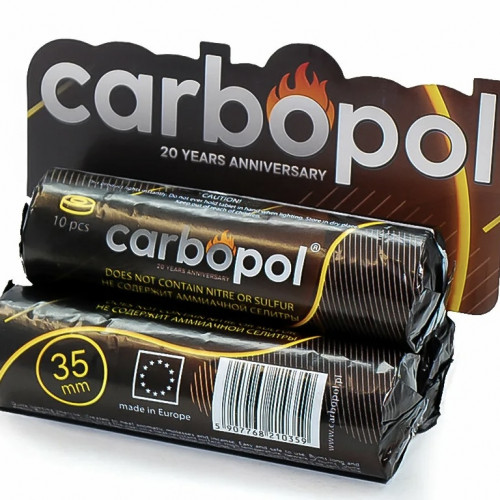 Уголь для кальяна Carbopol (Карбопол) 35 мм